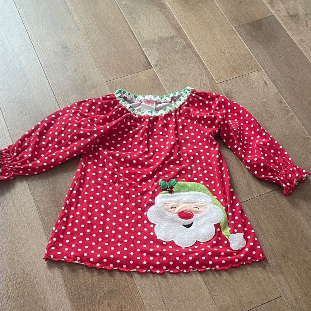Molly & Millie Polka Dot Santa / Christmas Dress